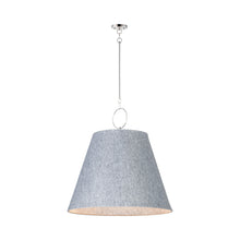 Load image into Gallery viewer, Acoustic Pendant Light in Satin Nickel/Grey (Large).
