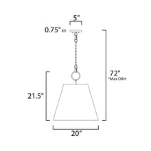 Load image into Gallery viewer, Acoustic Pendant Light - line drawing.
