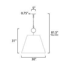 Load image into Gallery viewer, Acoustic Pendant Light - line drawing.
