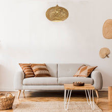 Load image into Gallery viewer, Bali Outdoor Pendant Light in living room.
