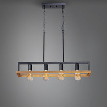Load image into Gallery viewer, Black Forest Linear Suspension Light in Detail.
