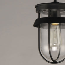 Load image into Gallery viewer, Breakwater Outdoor Semi Flush Mount Ceiling Light in Detail.
