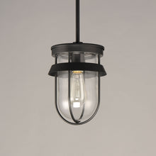 Load image into Gallery viewer, Breakwater Outdoor Semi Flush Mount Ceiling Light in Detail.
