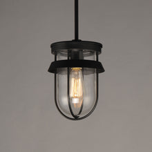 Load image into Gallery viewer, Breakwater Outdoor Semi Flush Mount Ceiling Light in Detail.
