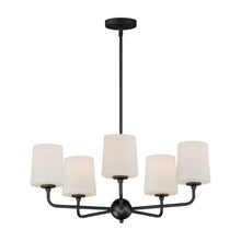 Load image into Gallery viewer, Bristol Chandelier in Anthracite (5-Light).
