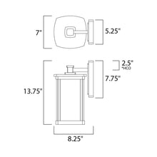 Load image into Gallery viewer, Bungalow Outdoor Wall Light - line drawing.
