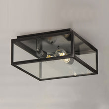 Load image into Gallery viewer, Catalina Outdoor Flush Mount Ceiling Light in Detail.
