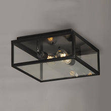 Load image into Gallery viewer, Catalina Outdoor Flush Mount Ceiling Light in Detail.
