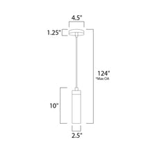 Load image into Gallery viewer, Cliandro Mini Pendant Light - line drawing.
