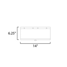 Load image into Gallery viewer, Clover Flush Mount Ceiling Light - line drawing.
