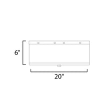 Load image into Gallery viewer, Clover Flush Mount Ceiling Light - line drawing.
