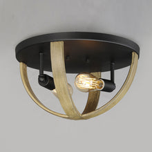Load image into Gallery viewer, Compass Flush Mount Ceiling Light in Detail.
