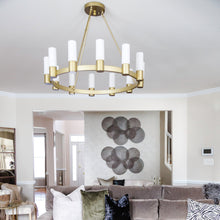 Load image into Gallery viewer, Contessa Chandelier in living room.
