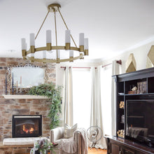 Load image into Gallery viewer, Contessa Chandelier in living room.

