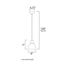 Load image into Gallery viewer, Cora Mini Pendant Light - line drawing.
