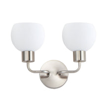 Load image into Gallery viewer, Coraline Bath Vanity Light in Satin Nickel (2-Light).
