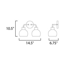 Load image into Gallery viewer, Coraline Bath Vanity Light - line drawing.
