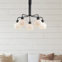 Load image into Gallery viewer, Coraline Chandelier in living room.
