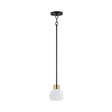 Load image into Gallery viewer, Coraline Mini Pendant Light in Bronze/Satin Brass.
