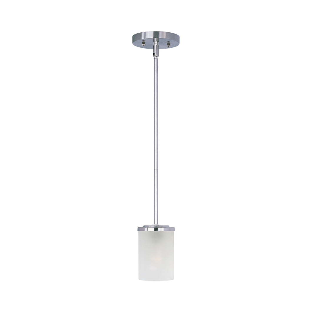Corona Mini Pendant Light in Satin Nickel.