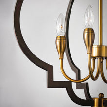 Load image into Gallery viewer, Crest Chandelier in Detail.
