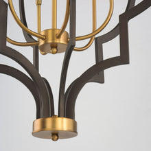 Load image into Gallery viewer, Crest Chandelier in Detail.
