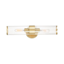 Load image into Gallery viewer, Crosby Wall Light in Satin Brass.
