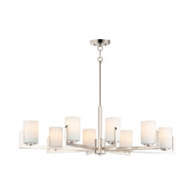 Load image into Gallery viewer, Dart Chandelier in Satin Nickel (8-Light).
