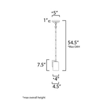 Load image into Gallery viewer, Dart Mini Pendant Light - line drawing.
