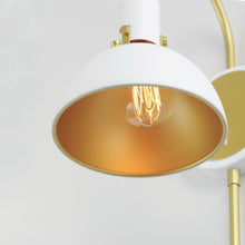 Load image into Gallery viewer, Dawn Plug-In Wall Light in Detail.
