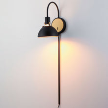 Load image into Gallery viewer, Dawn Plug-In Wall Light in Detail.
