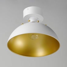 Load image into Gallery viewer, Dawn Semi Flush Mount Ceiling Light in Detail.
