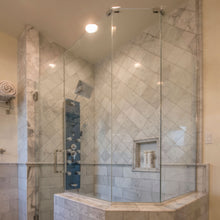 Load image into Gallery viewer, Diverse LED Flush Mount Ceiling Light in bathroom.
