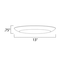 Load image into Gallery viewer, Diverse LED Flush Mount Ceiling Light - line drawing.
