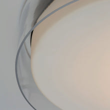 Load image into Gallery viewer, Duo Glass LED Flush Mount Ceiling Light in Detail.
