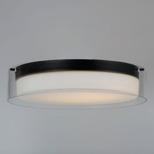 Load image into Gallery viewer, Duo Glass LED Flush Mount Ceiling Light in Detail.
