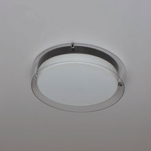 Load image into Gallery viewer, Duo Glass LED Flush Mount Ceiling Light in Detail.
