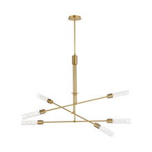 Load image into Gallery viewer, Equilibrium LED Multi Light Pendant Light in Natural Aged Brass.
