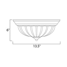 Load image into Gallery viewer, Essentials 583 Flush Mount Ceiling Light - line drawing.
