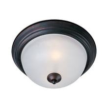 Load image into Gallery viewer, Essentials 584 Flush Mount Ceiling Light in Medium/Frosted/Oil Rubbed Bronze.
