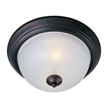 Load image into Gallery viewer, Essentials 584 Flush Mount Ceiling Light in Large/Frosted/Oil Rubbed Bronze.
