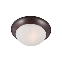 Load image into Gallery viewer, Essentials 585 Flush Mount Ceiling Light in 1-Light/Oil Rubbed Bronze/Frosted.
