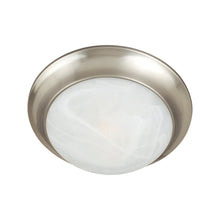 Load image into Gallery viewer, Essentials 585 Flush Mount Ceiling Light in 2-Light/Satin Nickel/Marble.
