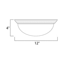 Load image into Gallery viewer, Essentials 585 Flush Mount Ceiling Light - line drawing.
