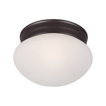 Load image into Gallery viewer, Essentials 588 Flush Mount Ceiling Light in 7.5-Inch/Oil Rubbed Bronze/Frosted.
