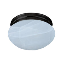 Load image into Gallery viewer, Essentials 588 Flush Mount Ceiling Light in 7.5-Inch/Oil Rubbed Bronze/Marble.
