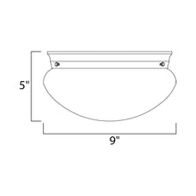 Load image into Gallery viewer, Essentials 588 Flush Mount Ceiling Light - line drawing.
