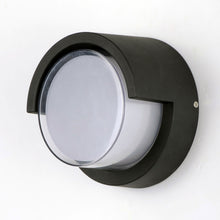 Load image into Gallery viewer, Eyebrow Round Outdoor LED Wall Light in Detail.
