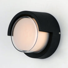 Load image into Gallery viewer, Eyebrow Round Outdoor LED Wall Light in Detail.
