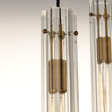 Load image into Gallery viewer, Flambeau 3 Light Pendant Light in Detail.
